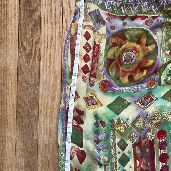 Via XXVII Patterned Skirt Size 6 - Picture 4 of 7